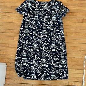 Jude Connally chinoiserie print dress S